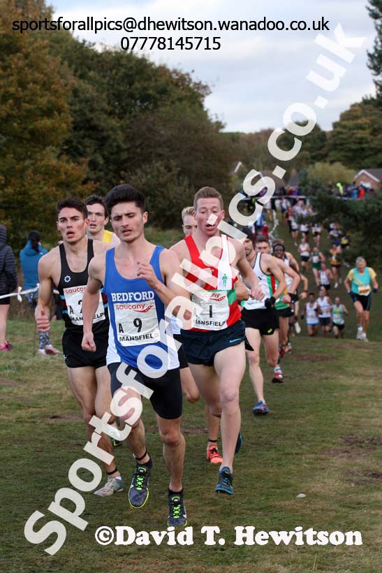 Senior men, 2016 National Cross Country Relays, Berry Hill Park, Mansfield. Photo: David T. Hewitson/Sports for All Pics